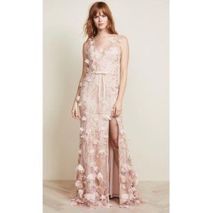 ✨ Marchesa Notte V Neck 3d Floral Dress ✨